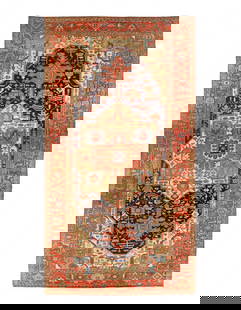 Persian Hand Knotted Antique Serapi 11'7'' X 22'': Persian Hand Knotted Antique Serapi 11'7'' X 22'' - circa 1880, Serapi, Hand-Knotted, Lamb's Wool, 300 -D10794- 862.This item is part of our fine auction collection which includes many fine home acces