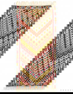 Persian Shiraz Kilim Rug -  3'3" x 6'1": Persian Shiraz Kilim Rug - 3'3" x 6'1" - New, Shiraz, Hand-Knotted, Flat Weave, 300 -D10886- 862.This item is part of our fine auction collection which includes many fine home accessories including an