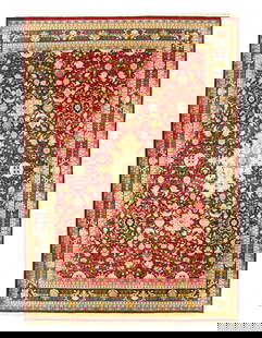 Fine Hand knotted Persian Tabriz Design 10' X 13'9'': Fine Hand knotted Persian Tabriz Design 10' X 13'9'' - New, Tabriz, Hand-Knotted, Lamb's Wool, 300 -D14323- 862.This item is part of our fine auction collection which includes many fine home accessori