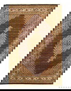 Genuine Tabriz Fish Design Silk & Wool Pile Rug 6' X 9'1": Genuine Tabriz Fish Design Silk & Wool Pile Rug 6' X 9'1" - NEW, Tabriz, Hand-Knotted, Wool & Silk, 300 -D14989- 862.This item is part of our fine auction collection which includes many fine home acce