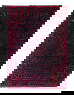 Fine Hand knotted Persian Calligraphy rug 7'X 10': Fine Hand knotted Persian Calligraphy rug 7'X 10' - CIRCA 1950, Tabriz, Hand-Knotted, Lamb's Wool, 300 -D13996- 862.This item is part of our fine auction collection which includes many fine home acces