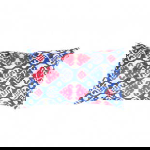 TI 169 Turkish Multi color Silk Ikat pillow - 24”W X 16”D X 3”H: TI 169 Turkish Multi color Silk Ikat pillow - New, Ikat, Handmade, Velvet Silk, 300 -TI 169- 862.This item is part of our fine auction collection which includes many fine home accessories including an