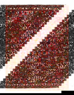 Persian Bakhtiari Rug - 6'11''x 9'5": Persian Bakhtiari Rug - 6'11''x 9'5" - Circa 1970, Bakhtiari, Hand-Knotted, Lamb's Wool, 300 -D11213- 862.This item is part of our fine auction collection which includes many fine home accessories inc