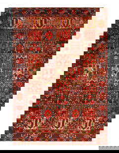 Persian Bakhtiari Rug - 6'7" x 9'5": Persian Bakhtiari Rug - 6'7" x 9'5" - Circa 1970, Bakhtiari, Hand-Knotted, Lamb's Wool, 300 -D11214- 862.This item is part of our fine auction collection which includes many fine home accessories incl