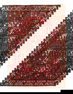 Persian Vintage Bakhtiari Rug - 6'11'' x 9'11'': Persian Vintage Bakhtiari Rug - 6'11'' x 9'11'' - Circa 1970, Bakhtiari, Hand-Knotted, Lamb's Wool, 300 -D11216- 862.This item is part of our fine auction collection which includes many fine home acce