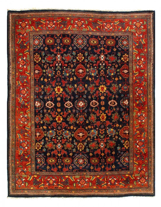 Navy Fine Perisan Bidjar 5'6" X 7'1": Navy Fine Perisan Bidjar 5'6" X 7'1" - New, Bidjar, Hand-Knotted, Wool on Cotton, 300 -D12531- 862.This item is part of our fine auction collection which includes many fine home accessories including