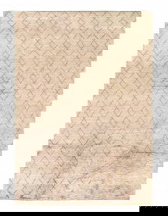 Gray Moroccon 6'  X 9': Gray Moroccon 6' X 9' - New, Moroccan, Hand-Knotted, Lamb's Wool, 300 -D06672- 862.This item is part of our fine auction collection which includes many fine home accessories including antique rugs, vi