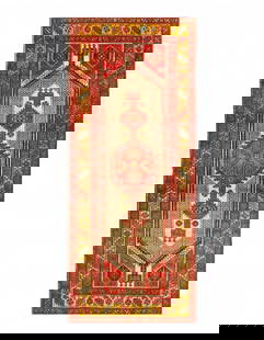 Rust Antique Persian Sarab 3'5" X 8': Rust Antique Persian Sarab 3'5" X 8' - circa 1920, Sarab, Hand-Knotted, Lamb's Wool, 300 -D08798- 862.This item is part of our fine auction collection which includes many fine home accessories includi