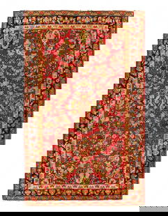 Persian Hand Knotted Antique sarouk 3'4'' X 5'3'': Persian Hand Knotted Antique sarouk 3'4'' X 5'3'' - Circa 1920, Sarouk, Hand-Knotted, Lamb's Wool, 300 -D13236- 862.This item is part of our fine auction collection which includes many fine home acces