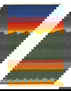 Multi color Flat Weave Sumak 5'  X 8': Multi color Flat Weave Sumak 5' X 8' - New, Sumak, Flatweave, Lamb's Wool, 300 -W55409- 862.This item is part of our fine auction collection which includes many fine home accessories including antique