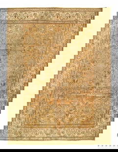 Antique Tabriz Rug 9'6" X 12'4": Antique Tabriz Rug 9'6" X 12'4" - circa 1920, Tabriz, Hand-Knotted, Lamb's Wool, 300 -030057- 862.This item is part of our fine auction collection which includes many fine home accessories including a