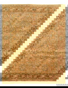 Beige Antique Persian Tabriz 10'5" X 13': Beige Antique Persian Tabriz 10'5" X 13' - Circa 1920, Tabriz, Hand-Knotted, Lamb's Wool, 300 -027636- 862.This item is part of our fine auction collection which includes many fine home accessories in