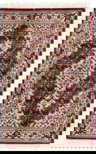 Burgundy Tabriz Design 2' x 3': Burgundy Tabriz Design 2' x 3' - New, Tabriz, Hand-Knotted, Lamb's Wool, 300 -D08898- 862.This item is part of our fine auction collection which includes many fine home accessories including antique r