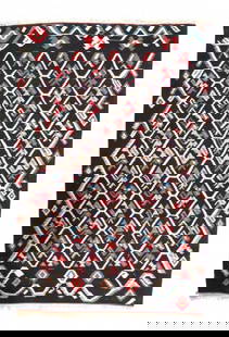 Turkish Kilim Rug - 6'1" x 9'1": Turkish Kilim Rug - 6'1" x 9'1" - Circa 1940, Turkish, Hand-Knotted, Wool, 300 -51842- 862.This item is part of our fine auction collection which includes many fine home accessories including antique