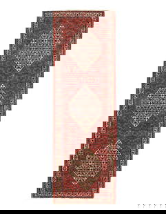Fine Hand knotted Persian Bidjar runner 3'X 10': Fine Hand knotted Persian Bidjar runner 3'X 10' - NEW, Bidjar, Hand-Knotted, Lamb's Wool, 300 -D12600- 862.This item is part of our fine auction collection which includes many fine home accessories in