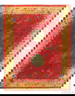 Antique Chinese Art Deco rug 8'11'' X 11'8'': Antique Chinese Art Deco rug 8'11'' X 11'8'' - Circa: Early 20th Century, Art Deco, Hand-Knotted, Lamb's Wool, 300 -D12073- 862.This item is part of our fine auction collection which includes many fin