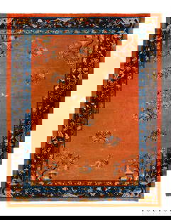 Chinese Antique Art Deco rug 9'3'' X 11'6'': Chinese Antique Art Deco rug 9'3'' X 11'6'' - Circa Early 20th Century, Art Deco, Hand-Knotted, Lamb's Wool, 300 -D12231- 862.This item is part of our fine auction collection which includes many fine