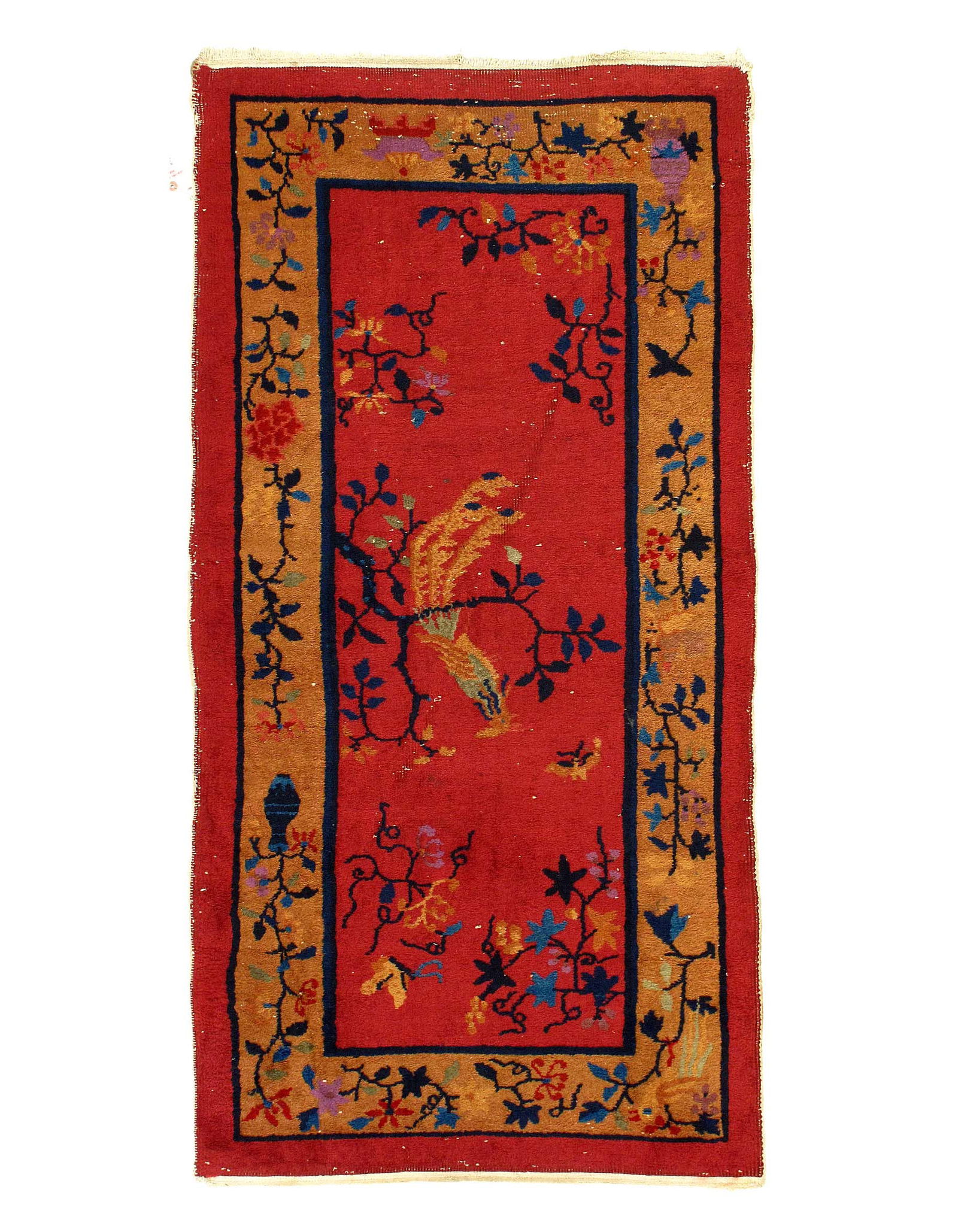 Antique Chinese Art Deco 2'5'' X 4'11'': Antique Chinese Art Deco 2'5'' X 4'11'' - Early 20th Century, Art Deco, Hand-Knotted, Lamb's Wool, 300 -D12006- 862.This item is part of our fine auction collection which includes many fine home acces