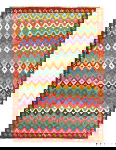 Pasargad Caucasian Tribal Style Flat Weave kilim 6'8'' X 9'8'': Pasargad Caucasian Tribal Style Flat Weave kilim 6'8'' X 9'8'' - New, Flat Weave, Flat Weave, Flat Weave, 300 -D14226- 862.This item is part of our fine auction collection which includes many fine hom