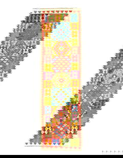 Pasargad Caucasian Tribal Style Flat Weave kilim runner 2'8'' X 9'8'': Pasargad Caucasian Tribal Style Flat Weave kilim runner 2'8'' X 9'8'' - New, Flat Weave, Hand-Knotted, Flat Weave, 300 -D14406- 862.This item is part of our fine auction collection which includes many