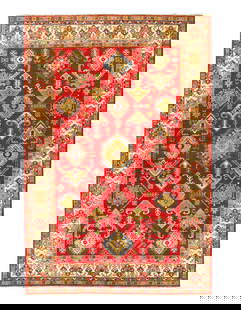 Red Color Fine Hand knotted Kazak rug 6'5'' X 9'7'': Red Color Fine Hand knotted Kazak rug 6'5'' X 9'7'' - New, Kazak, Hand-Knotted, Lamb's Wool, 300 -D14131- 862.This item is part of our fine auction collection which includes many fine home accessories