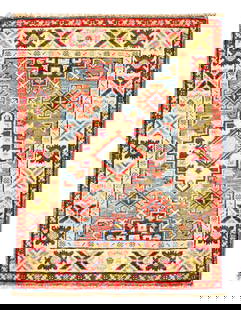 Fine Hand knotted Kazak 2'X 3': Fine Hand knotted Kazak 2'X 3' - NEW, Kazak, Hand-Knotted, Lamb's Wool, 300 -D14141- 862.This item is part of our fine auction collection which includes many fine home accessories including antique ru