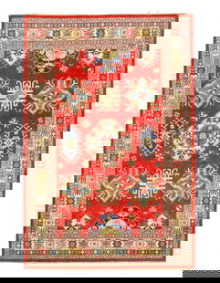 Fine Hand Knotted Kazak Rug 6'X 9': Fine Hand Knotted Kazak Rug 6'X 9' - NEW, Kazak, Hand-Knotted, Lamb's Wool, 300 -D14117- 862.This item is part of our fine auction collection which includes many fine home accessories including antiqu