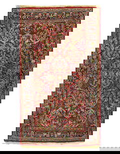 1920s Vintage Persian Sarouk Lilian  3' x 5'4": 1920s Vintage Persian Sarouk Lilian 3' x 5'4" - circa 1920, Lilian Saruk, Hand-Knotted, Lamb's Wool, 300 -D10363- 862.This item is part of our fine auction collection which includes many fine home acc