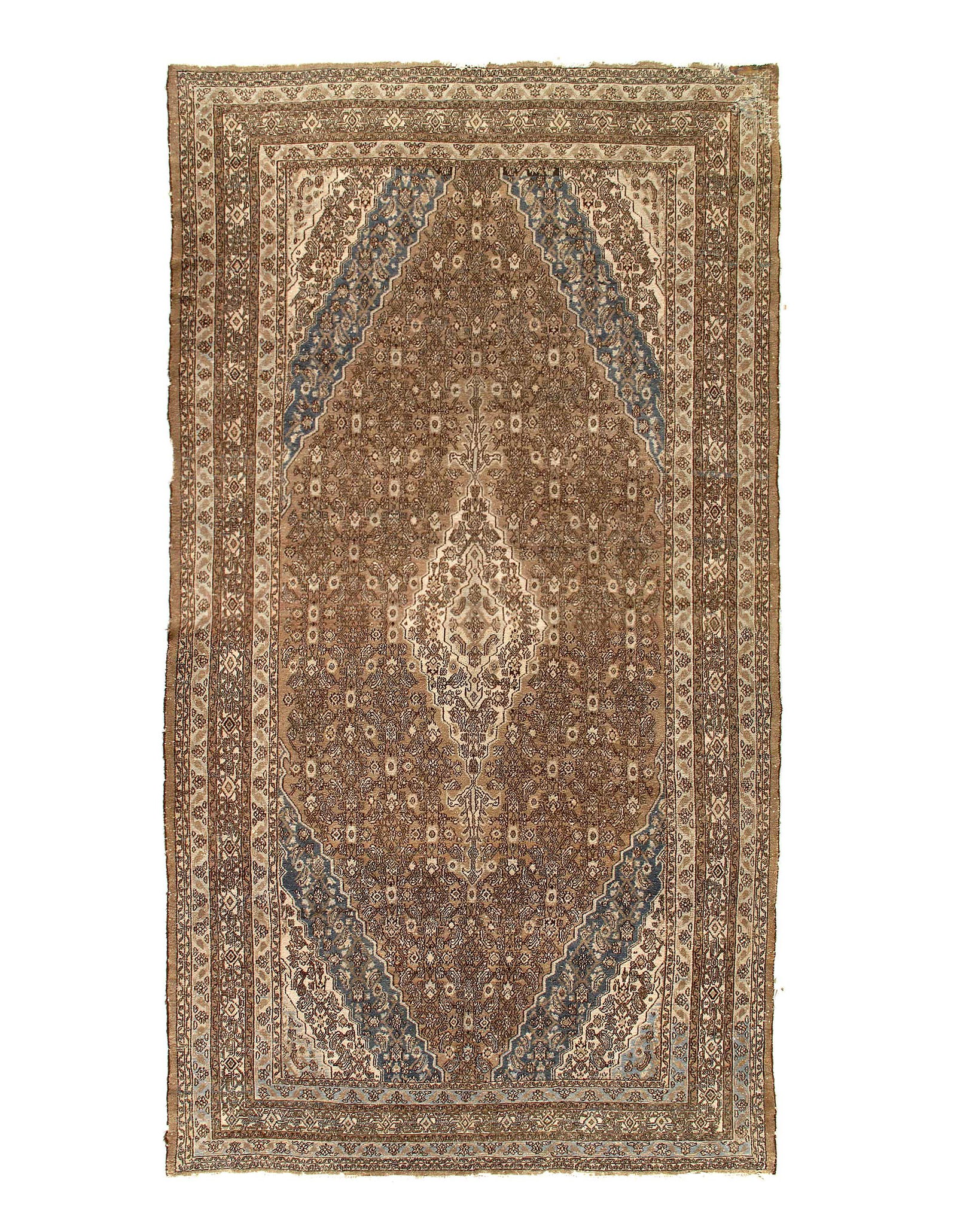 Rust Persian Antique Mahal 9'3"X16'4": Rust Persian Antique Mahal 9'3"X16'4" - circa 1920, Mahal, Hand-Knotted, Lamb's Wool, 300 -D14464- 862.This item is part of our fine auction collection which includes many fine home accessories includ