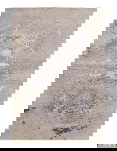 Gray Color Fine Hand Knotted Modern rug 5'5''X 8': Gray Color Fine Hand Knotted Modern rug 5'5''X 8' - New, Modern, Hand-Knotted, Wool & Silk, 300 -D11030- 862.This item is part of our fine auction collection which includes many fine home accessories