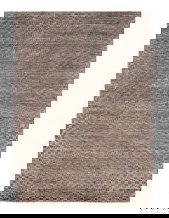 Gray Color Fine Hand Knotted Modern Rug 6' X 9': Gray Color Fine Hand Knotted Modern Rug 6' X 9' - New, Modern, Hand-Knotted, Lamb's Wool, 300 -D09353- 862.This item is part of our fine auction collection which includes many fine home accessories in