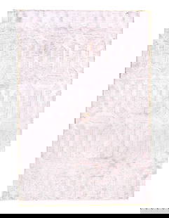 Fine Hand Knotted Modern rug 3'9'' X 5'6'': Fine Hand Knotted Modern rug 3'9'' X 5'6'' - New, Modern, Hand-Knotted, Wool & Silk, 300 -D08275- 862.This item is part of our fine auction collection which includes many fine home accessories includi