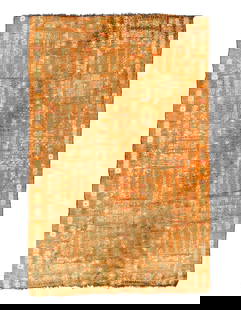 Fine Hand woven Flat Weave vintage Sumak 5'1"X 7'9": Fine Hand woven Flat Weave vintage Sumak 5'1"X 7'9" - CIRCA 1950, Moroccan, Hand-Woven, Lamb's Wool, 300 -D11444- 862.This item is part of our fine auction collection which includes many fine home acc
