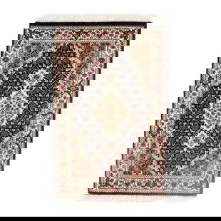 Tabriz Design Hand-Knotted Rug - 2'1" X 3'2": Tabriz Design Hand-Knotted Rug - 2'1" X 3'2" - New, Tabriz, Hand-Knotted, Lamb's Wool, 300 -D08903- 862.This item is part of our fine auction collection which includes many fine home accessories inclu
