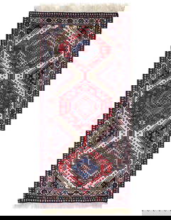 Fine Hand knotted persian Yalameh runner 2'9'' X 6'2'': Fine Hand knotted persian Yalameh runner 2'9'' X 6'2'' - New, Yalameh, Hand-Knotted, Lamb's Wool, 300 -D13484- 862.This item is part of our fine auction collection which includes many fine home access