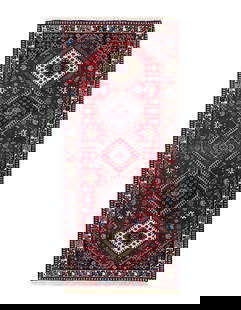 Persian Hand knotted Yalameh Runner 2'9'' X 6'9'': Persian Hand knotted Yalameh Runner 2'9'' X 6'9'' - New, Yalameh, Hand-Knotted, Lamb's Wool, 300 -D13486- 862.This item is part of our fine auction collection which includes many fine home accessories