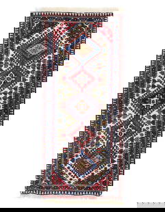 Persian Hand knotted Yalameh runner 2' X 5': Persian Hand knotted Yalameh runner 2' X 5' - New, Yalameh, Hand-Knotted, Lamb's Wool, 300 -D13491- 862.This item is part of our fine auction collection which includes many fine home accessories inclu