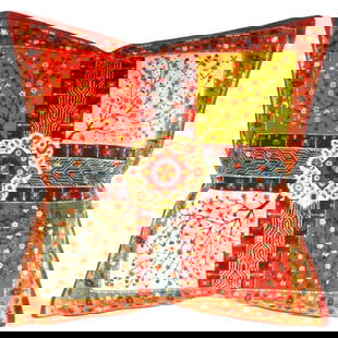 Pasargad velvet Throw Pillow 16'' X 16'': Pasargad velvet Throw Pillow 16'' X 16'' - New, Isfahan, Hand-made, Velvet Silk, 300 -TIR M325- 862.This item is part of our fine auction collection which includes many fine home accessories including