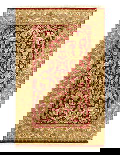 Fine Hand Knotted Tabriz Rug - 4' x 6': Fine Hand Knotted Tabriz Rug - 4' x 6' - New, Tabriz, Hand-Knotted, Lamb's Wool, 300 -D03790- 862.This item is part of our fine auction collection which includes many fine home accessories including a