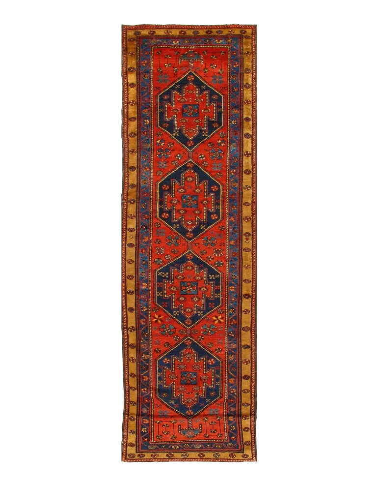 Persian Antique Serab runner 3'3'' X 11': Persian Antique Serab runner 3'3'' X 11' - Circa Date: 1900, Sarab, Hand-Knotted, Lamb's Wool, 300 -D10801- 862.This item is part of our fine auction collection which includes many fine home accessori