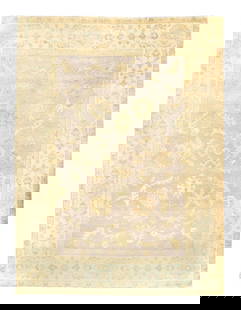 Fine Hand knotted Oushak design 9' X 12': Fine Hand knotted Oushak design 9' X 12' - New, Oushak, Hand-Knotted, Lamb's Wool, 300 -D07379- 862.This item is part of our fine auction collection which includes many fine home accessories including