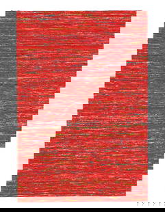 Contemporary Flat Weave Sari Silk 4' X 6': Contemporary Flat Weave Sari Silk 4' X 6' - New, Modern, Hand-Tufted, sari Silk, 300 -D10645- 862.This item is part of our fine auction collection which includes many fine home accessories including a