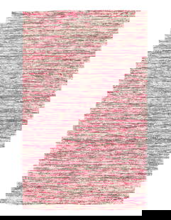 Contemporary Flat Weave Sari Silk 3' X 5': Contemporary Flat Weave Sari Silk 3' X 5' - New, Modern, Hand-Tufted, sari Silk, 300 -D10620- 862.This item is part of our fine auction collection which includes many fine home accessories including a