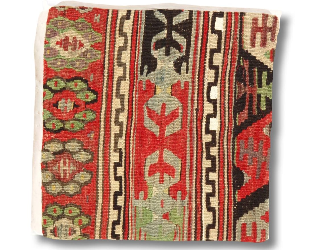 Vintage Hand Woven K145 Pillow 16": Vintage Hand Woven K145 Pillow 16" - New, Turkish, Hand-made, Lamb's Wool, 300 -k145- 862.This item is part of our fine auction collection which includes many fine home accessories including antique r