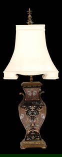 Porcelain Table Lamp - 40X6: Porcelain Table Lamp - 40X6 - New, Traditional, N/A, Porcelin &Bronze, 300 -TAB-003- 862.This item is part of our fine auction collection which includes many fine home accessories including antique ru