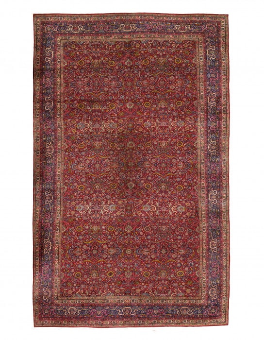 Fine Hand knotted Persian Antique Tabriz rug 17'9'' X 30': Fine Hand knotted Persian Antique Tabriz rug 17'9'' X 30' - 1980, Tabriz, Hand-Knotted, Lamb's Wool, 300 -D14449- 862.This item is part of our fine auction collection which includes many fine home acc