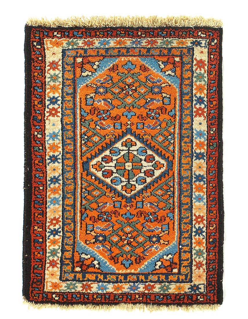 Persian Antique Hamadan rug 2'X 3': Persian Antique Hamadan rug 2'X 3' - CIRCA 1920, Hamadan, Hand-Knotted, Lamb's Wool, 300 -54574- 862.This item is part of our fine auction collection which includes many fine home accessories includin