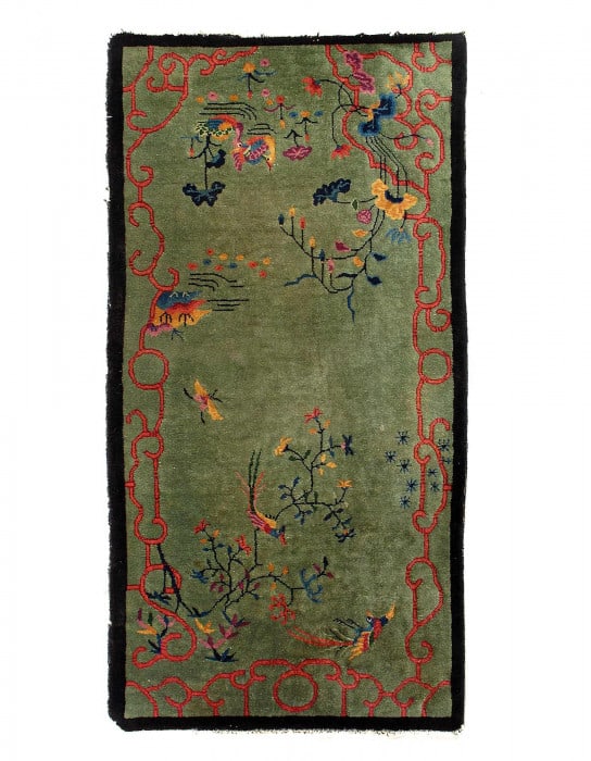 Antique Chinese Art Deco 2'11'' X 5'7'': Antique Chinese Art Deco 2'11'' X 5'7'' - Circa: Early 20th Century, Art Deco, Hand-Knotted, Lamb's Wool, 300 -D12185- 862.This item is part of our fine auction collection which includes many fine hom