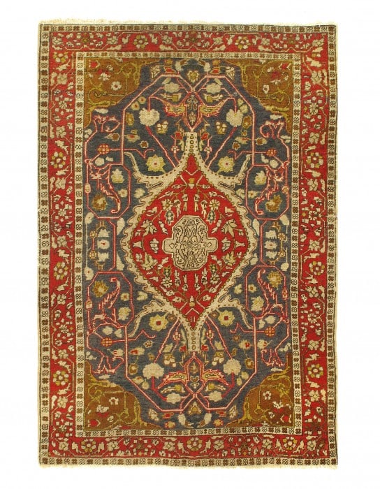 Gray Turkish Antique Tabriz 4'5'' X 6'5'': Gray Turkish Antique Tabriz 4'5'' X 6'5'' - Circa 1920, Tabriz, Hand-Knotted, Lamb's Wool, 300 -54191- 862.This item is part of our fine auction collection which includes many fine home accessories in