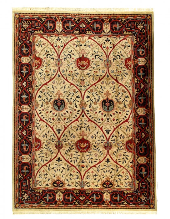 Fine Hand Knotted Augra 10'2"X 14'2': Fine Hand Knotted Augra 10'2"X 14'2' - NEW, William Morris, Hand-Knotted, Lamb's Wool, 300 -D03112- 862.This item is part of our fine auction collection which includes many fine home accessories inclu